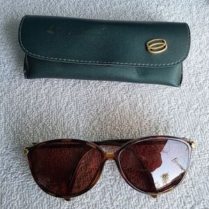 Vintage Silhouette Women's Glasses - Gold and Brown